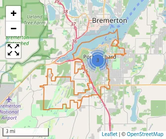 Area schools map